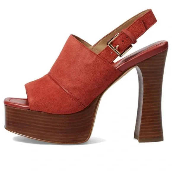 🌸MICHAEL KORS🌸 Rye Suede Platform Sandal Size: 7M - Picture 1 of 14